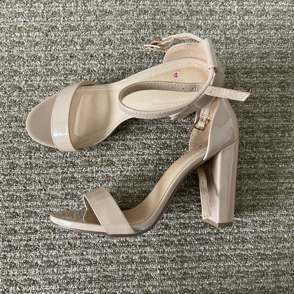 Nude Heeled Sandals